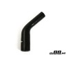 Silicone Hose Black 45 degree 1,25 - 1,375'' (32-35mm)
