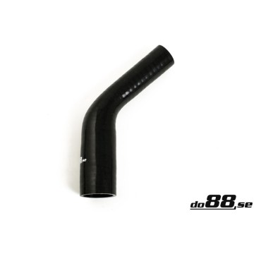 Silicone Hose Black 45 degree 1,375 - 1,75'' (35-45mm)