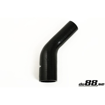 Silicone Hose Black 45 degree 1,5 - 1,625'' (38-41mm)