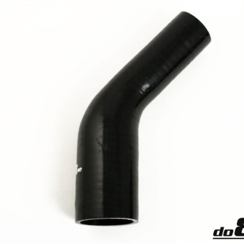 Silicone Hose Black 45 degree 1,625 - 1,75'' (41-45mm)
