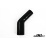 Silicone Hose Black 45 degree 1,75 - 2,5'' (45-63mm)
