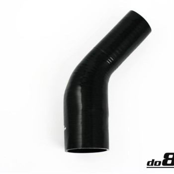 Silicone Hose Black 45 degree 2,375 - 2,5'' (60 - 63mm)