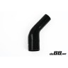 Silicone Hose Black 45 degree 2,375 - 2,5'' (60 - 63mm)