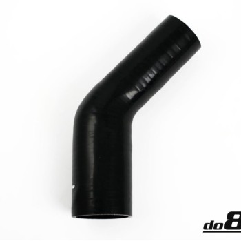 Silicone Hose Black 45 degree 2,375 - 2,75'' (60-70mm)