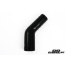 Silicone Hose Black 45 degree 2,375 - 3,25'' (60-83mm)
