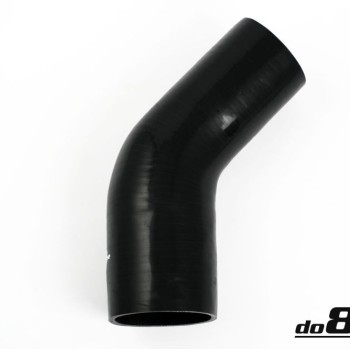 Silicone Hose Black 45 degree 2,5 - 3'' (63 - 76mm)