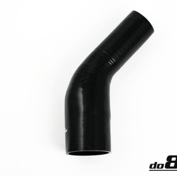 Silicone Hose Black 45 degree 2,5 - 3,25'' (63-83mm)
