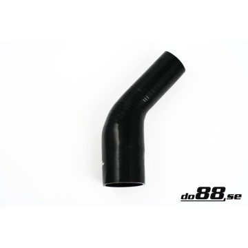 Silicone Hose Black 45 degree 2,5 - 3,5'' (63-89mm)
