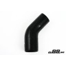 Silicone Hose Black 45 degree 2,75 - 4'' (70-102mm)