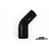 Silicone Hose Black 45 degree 2,75 - 3,125'' (70 - 80mm)