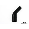 Silicone Hose Black 45 degree 2,75 - 3,25'' (70-83mm)