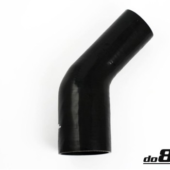Silicone Hose Black 45 degree 3 - 4'' (76 - 102mm)