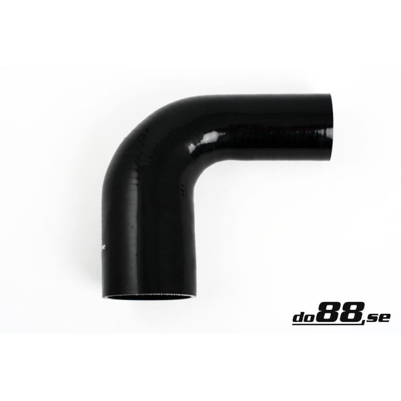Silicone Hose Black 90 degree 2,375 - 3'' (60 - 76mm)