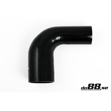 Silicone Hose Black 90 degree 2,5 - 3,5'' (63-89mm)