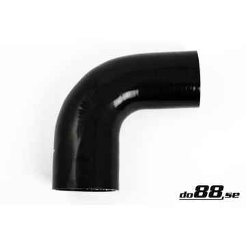 Silicone Hose Black 90 degree 2,75 - 3,5'' (70 - 89mm)