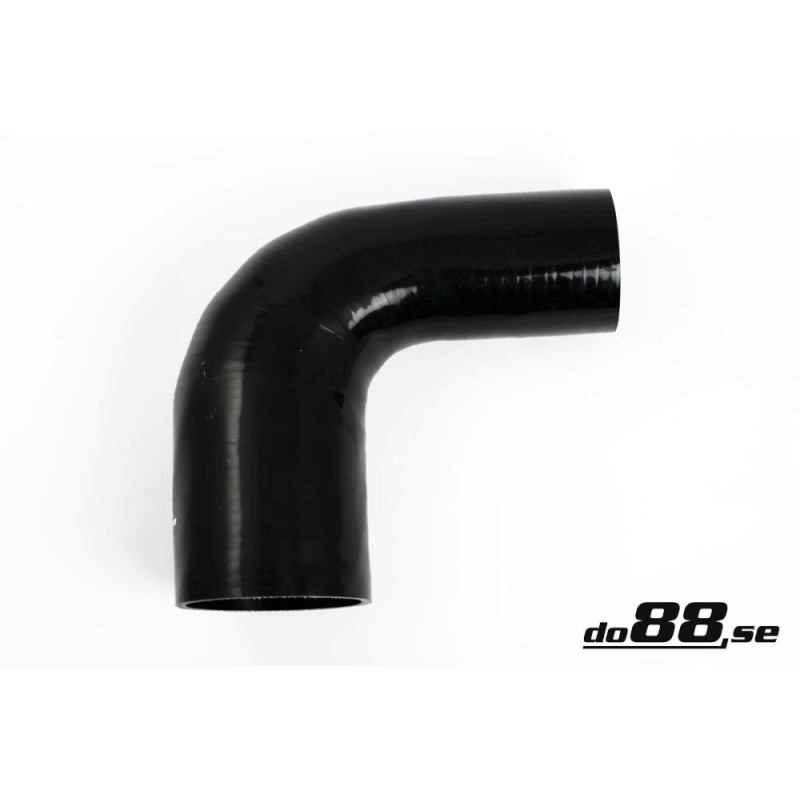 Silicone Hose Black 90 degree 3 - 4'' (76 - 102mm)