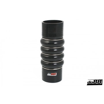 Silicone Hose Black 4-Humps 2,5'' (63mm)