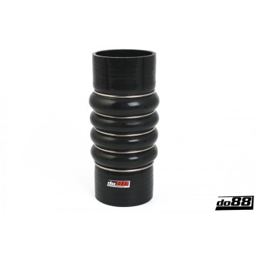 Silicone Hose Black 4-Humps 3'' (76mm)