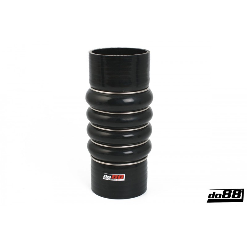 Silicone Hose Black 4-Humps 3'' (76mm)