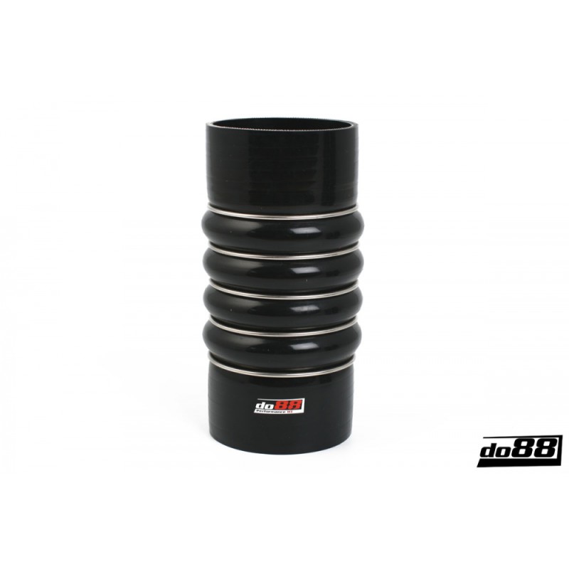 Silicone Hose Black 4-Humps 3,5'' (89mm)