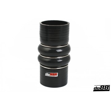 Silicone Hose Black 2-Humps 2,375'' (60mm)