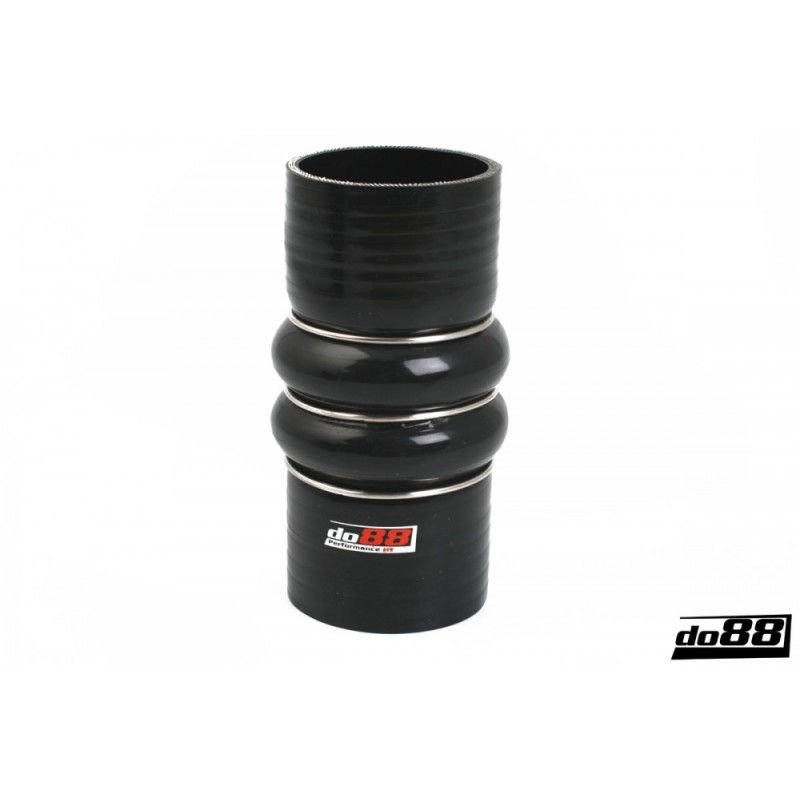 Silicone Hose Black 2-Humps 2,375'' (60mm)