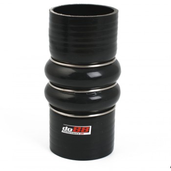 Silicone Hose Black 2-Humps 2,75'' (70mm)