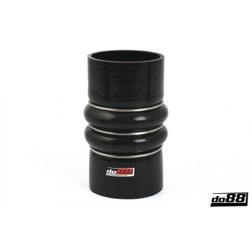 Silicone Hose Black 2-Humps 3'' (76mm)