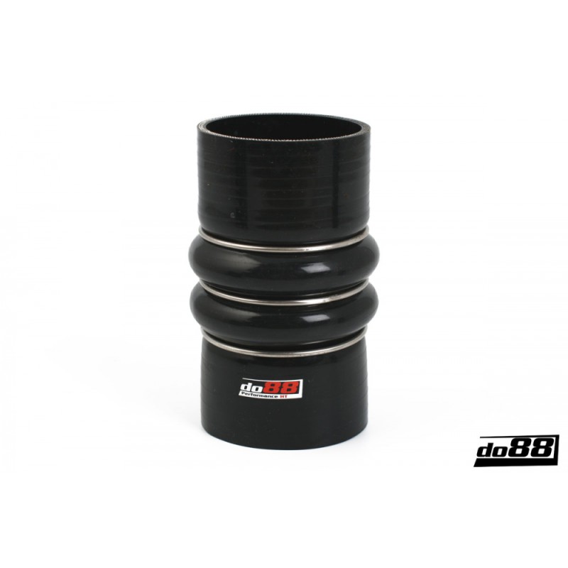 Silicone Hose Black 2-Humps 3,125'' (80mm)