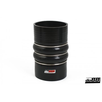 Silicone Hose Black 2-Humps 3,5'' (89mm)