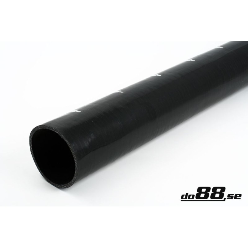 Silicone Hose Black straight length 4,25'' (108mm)