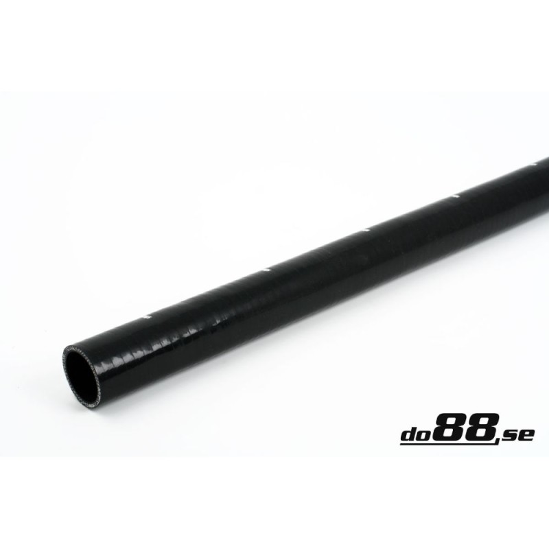 Silicone Hose Black straight length 1,125'' (28mm)