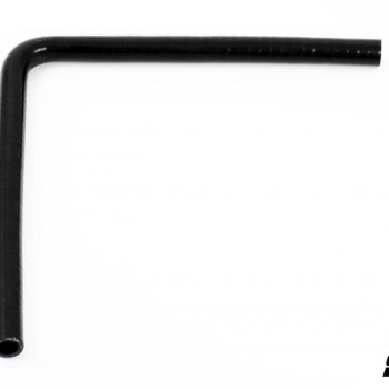 Silicone Hose Black 90 degree long leg 0,625'' (16mm)
