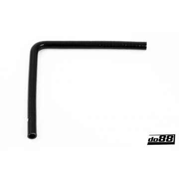 Silicone Hose Black 90 degree long leg 0,75'' (19mm)