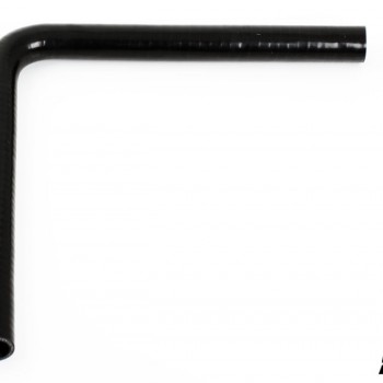 Silicone Hose Black 90 degree long leg 0,875'' (22mm)