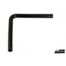 Silicone Hose Black 90 degree long leg 1'' (25mm)