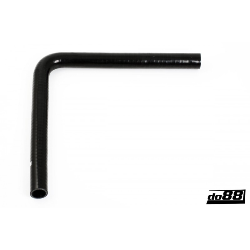 Silicone Hose Black 90 degree long leg 1,5'' (38mm)