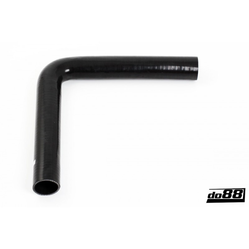 Silicone Hose Black 90 degree long leg 2,25'' (57mm)