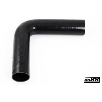 Silicone Hose Black 90 degree long leg 2,75'' (70mm)