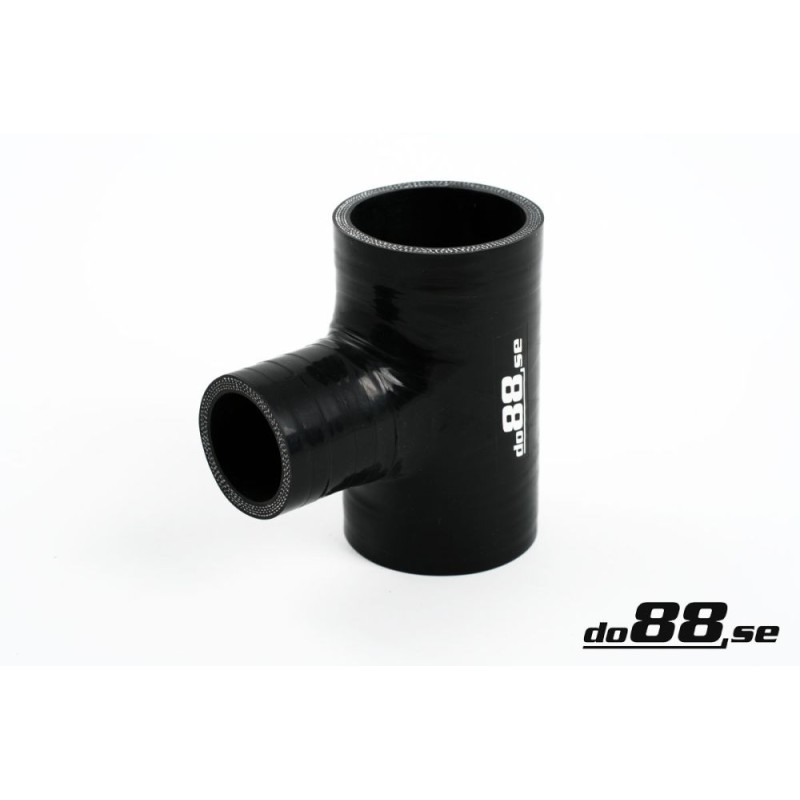 Silicone Hose Black T 2,25'' + 1'' (57mm+25mm)