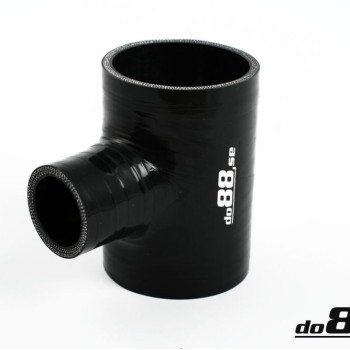 Silicone Hose Black T 2,5'' + 2'' (63+51mm)