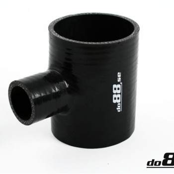 Silicone Hose Black T 2,75'' + 1'' (70mm+25mm)