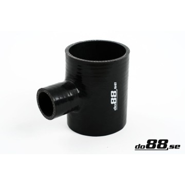 Silicone Hose Black T 2,75'' + 1'' (70mm+25mm)