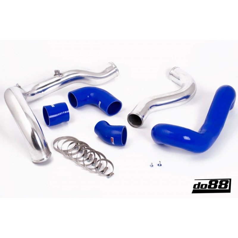 SAAB 9-3 2.8T V6 06-11 Pressure pipes with Blue hoses