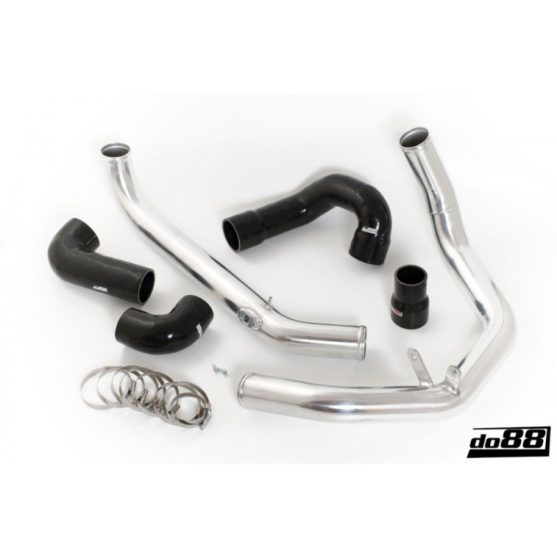 SAAB 9-3 2.0T 2003- do88 IC Pressure pipes with Black hoses