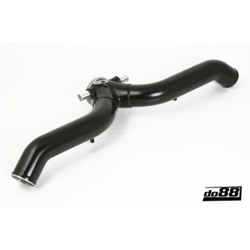 Porsche 997.2 Turbo 2010- Y-Pipe, Black for OEM IC