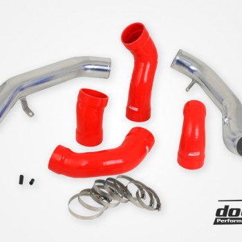 Volvo S60 V60 XC60 V70 XC70 S80 3.0L T6 Pressure pipes with Red hoses