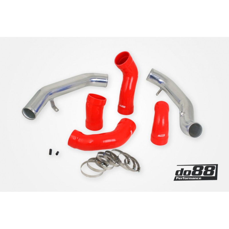 Volvo S60 V60 XC60 V70 XC70 S80 3.0L T6 Pressure pipes with Red hoses