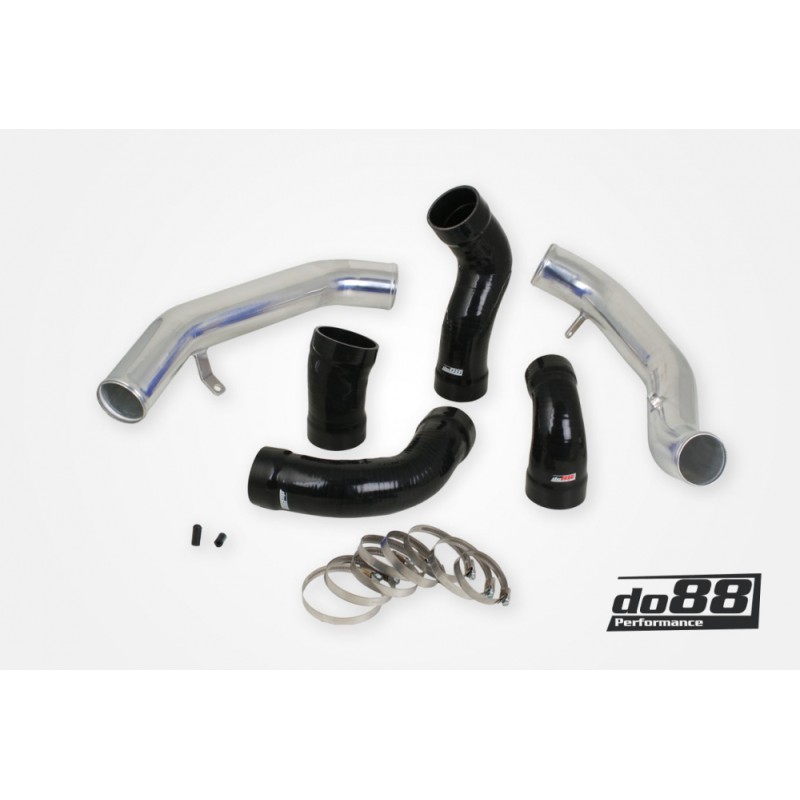 Volvo S60 V60 XC60 V70 XC70 S80 3.0L T6 Pressure pipes with Black hoses