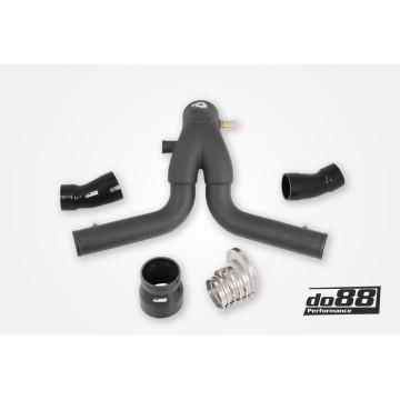 Porsche 911 Turbo (991.1) 2013-15 Y-Pipe, Black for OEM IC